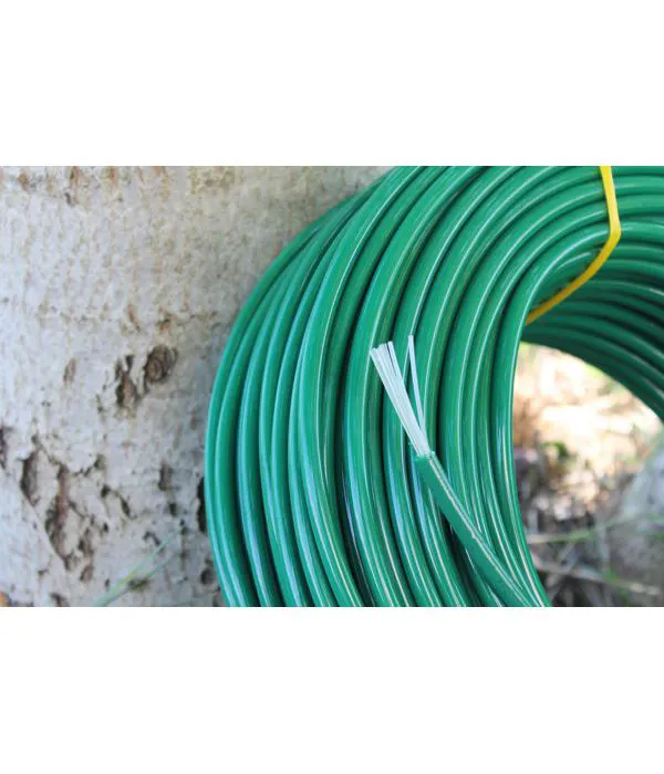 Polyurethane rods green colour with core in nylon threads 6mm 7mm 8mm 