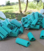 Tree Cushions Tree protector for iron wire