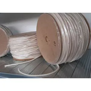 Round PVC profiles in neutral colour 
