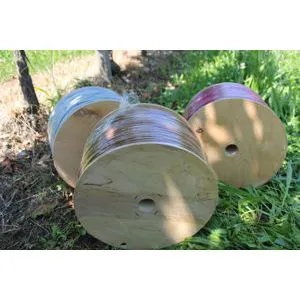 PVC Tying tube on wooden spools
